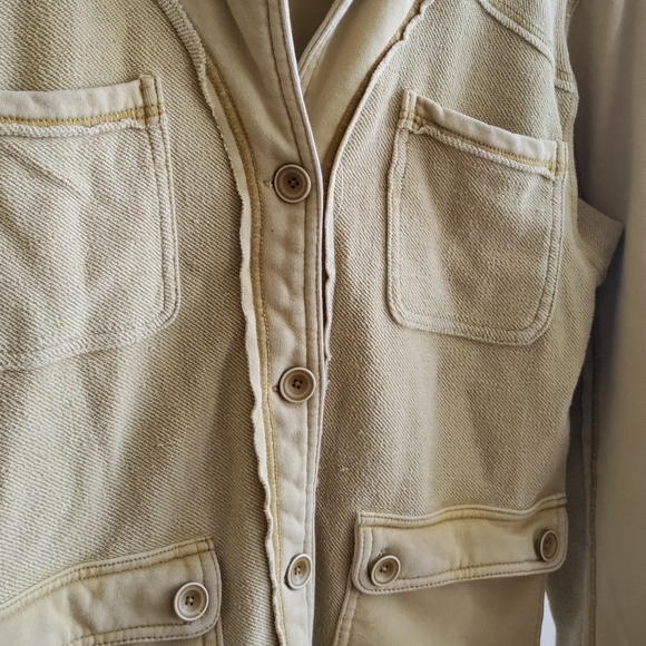 Anthropologie Pilcro Mustard Shacket Size M - Picture 10 of 11